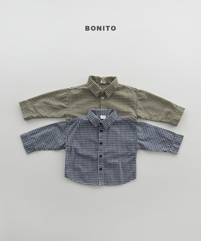 韓國童裝 26秋| BT47 Check Shirt 襯衫 (80-140)