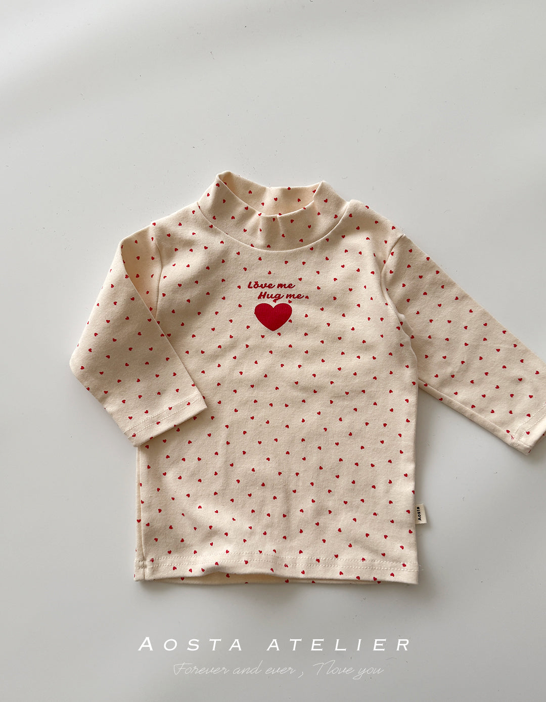 韓國童裝 25秋冬 | AO2423 Love Me Turtleneck