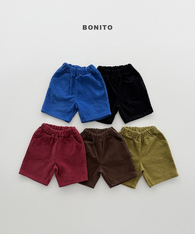 韓國童裝 26秋| BT08 Corduroy Shorts 短褲 (80-140)
