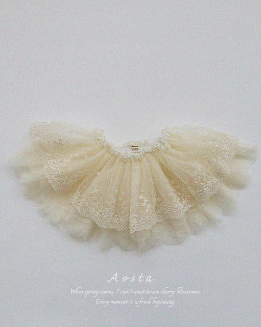 韓國童裝 26春 | AO26112 Lace Tuli Skirt