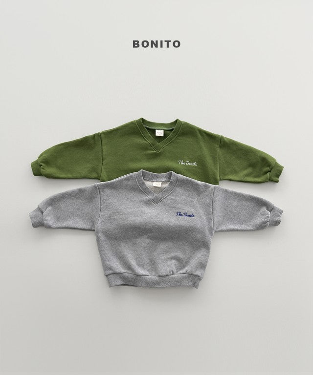 韓國童裝 26秋| BT46 V Neck Sweatshirt 衛衣 (80-140)