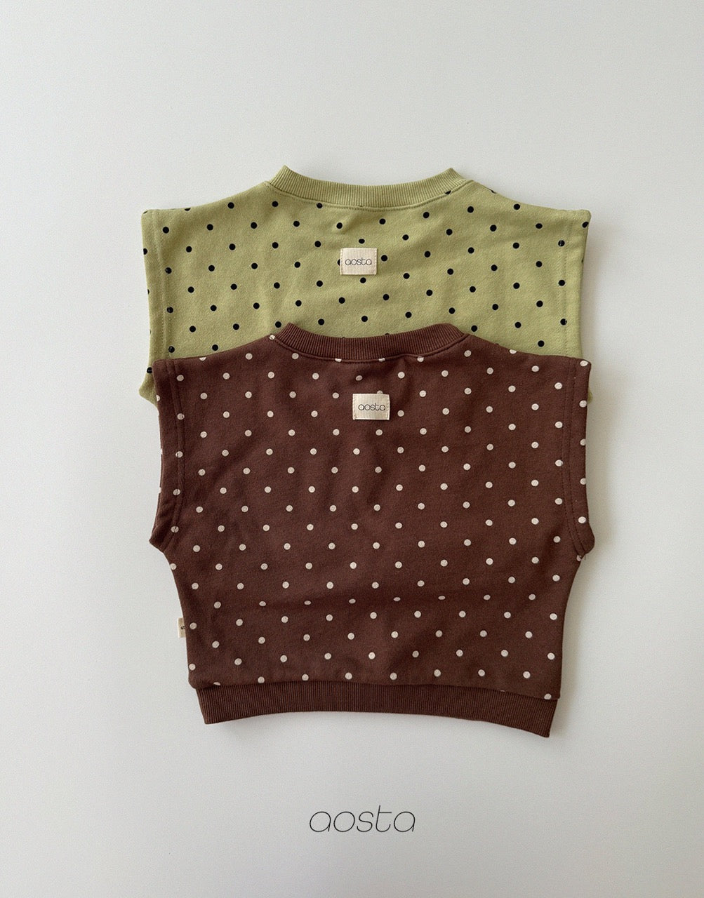 韓國童裝 26秋| AO13 Dot Tongtong Vest 背心 (70-110)