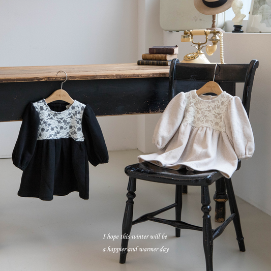 韓國童裝 25秋冬 | MD25439 Lace Kids OPS
