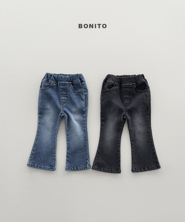 韓國童裝 26秋| BT57 Bootcut Spandex Denim Pants 牛仔褲 (80-140)