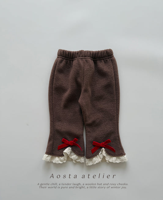 韓國童裝 25秋冬 | AO25442 Winter Ribbon Pants