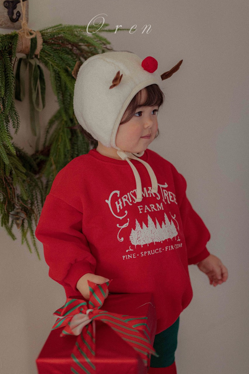 韓國童裝 25秋冬 | OR25507 聖誕款 親子 Christmas Fleece Baby Suit