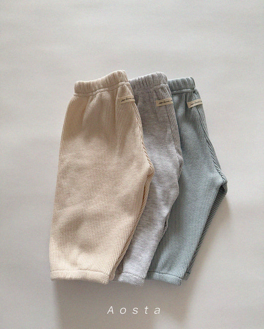 韓國童裝 26春 | AO26136 Waffle Pants