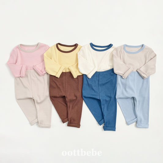 韓國童裝 | OT25339 Super Soft Top and Bottom Set