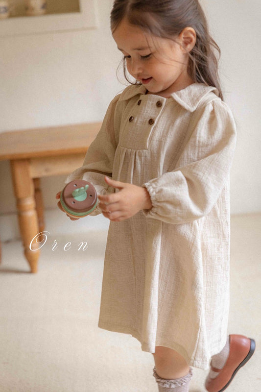 韓國童裝 25秋 | OR25319 Jacquard Double Collection - Dress