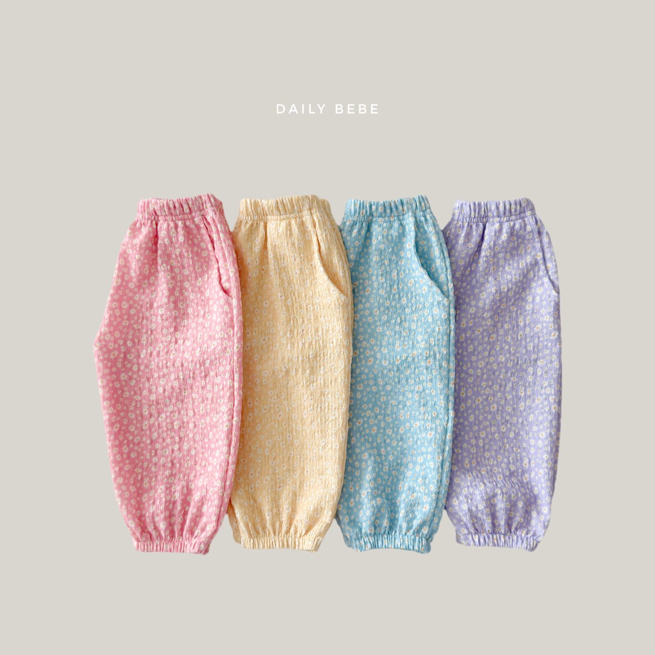韓國童裝 26夏| DD31 Flower Aircon Pants (75-140cm)