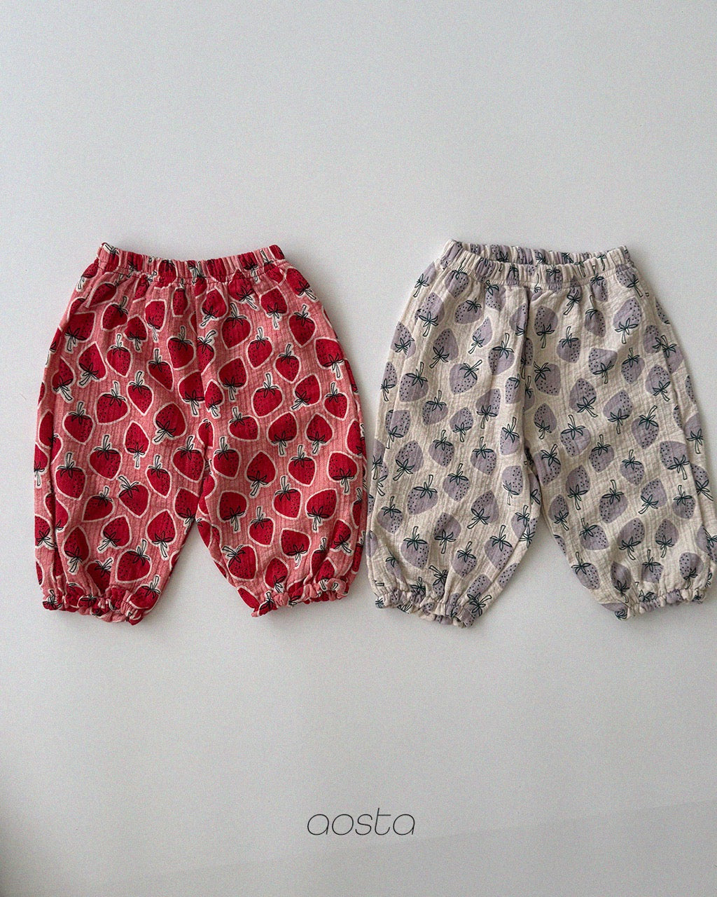 韓國童裝 26秋| AO14 Strawberry Pants 褲子 (70-110)