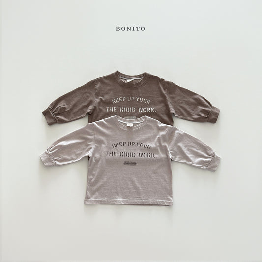 韓國童裝 25秋| BT25327 GOOD WORK TEE 親子裝 (70-140CM)
