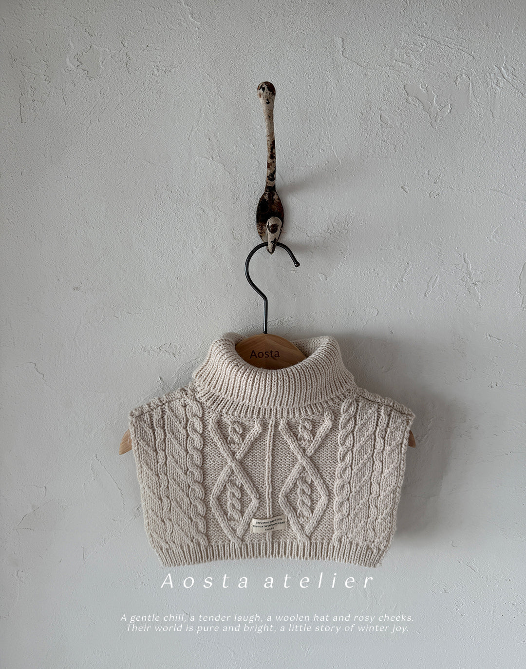 韓國童裝 25秋冬 | AO25409 Knit Neck Warm