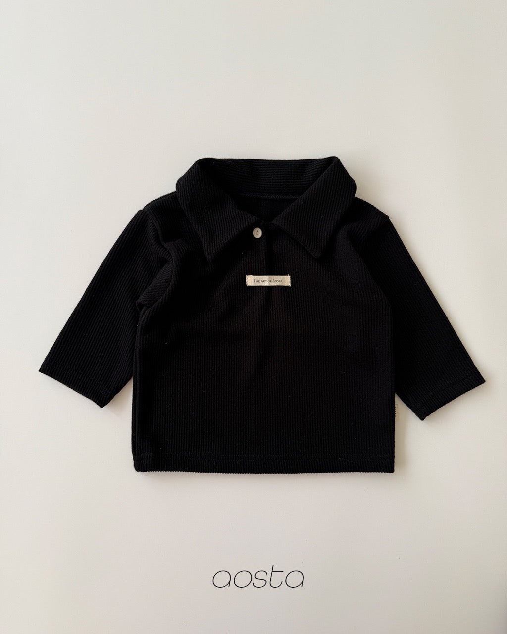 韓國童裝 26秋| AO55 Mulmul Collar T 上衣 (70-110)
