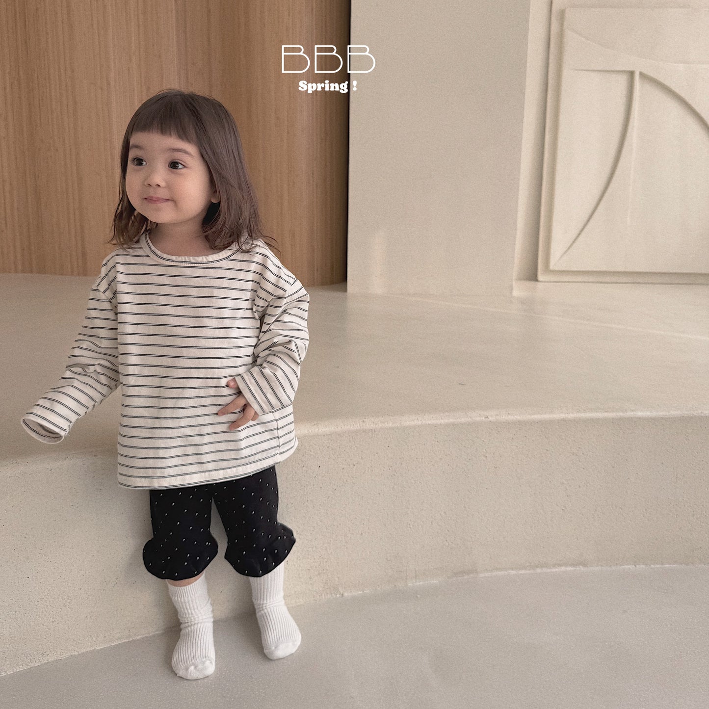 韓國童裝 26春 | BB04 Stripe Box T-shirt (70-110cm)