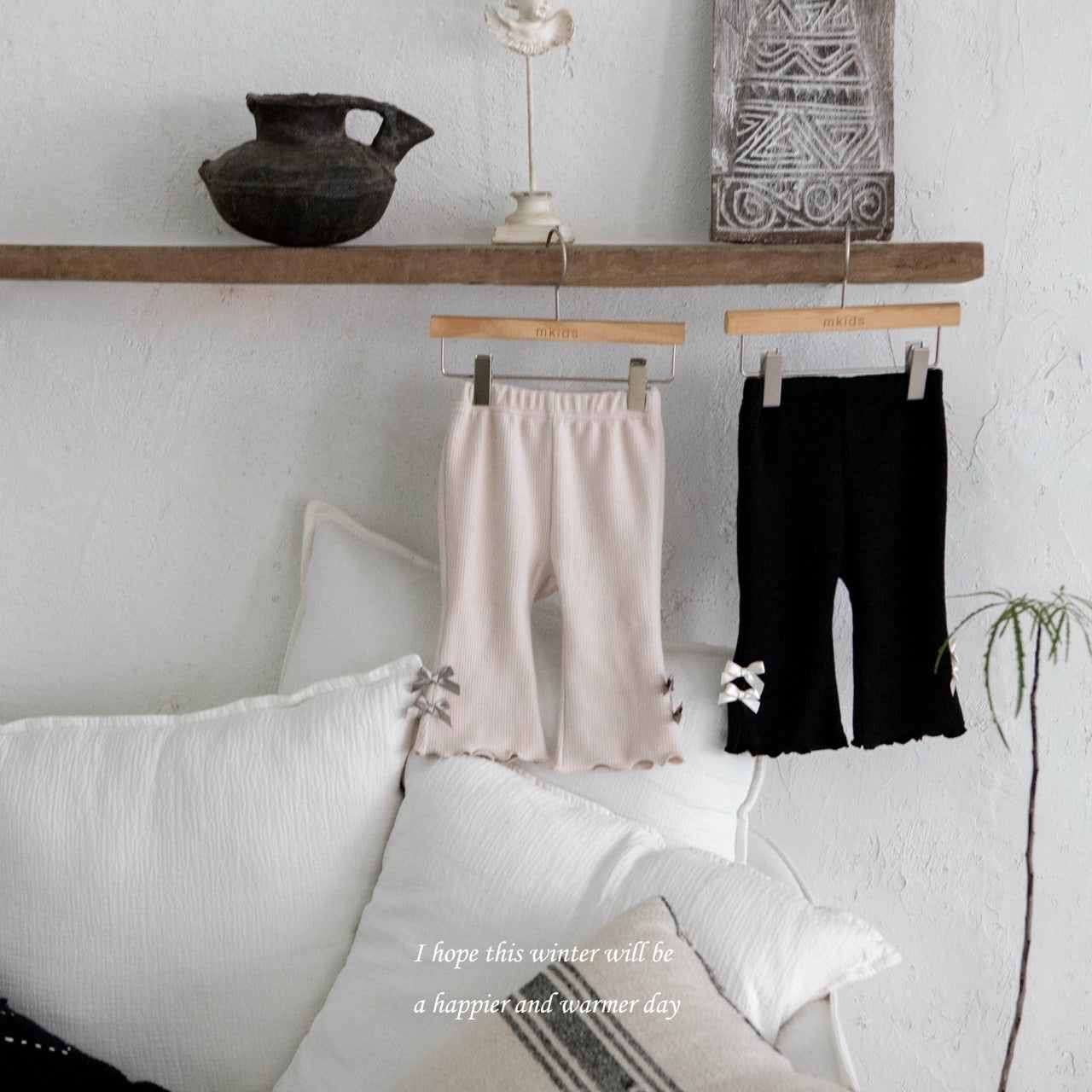 韓國童裝 25秋冬 | MD25453 Double Ribbon Pants