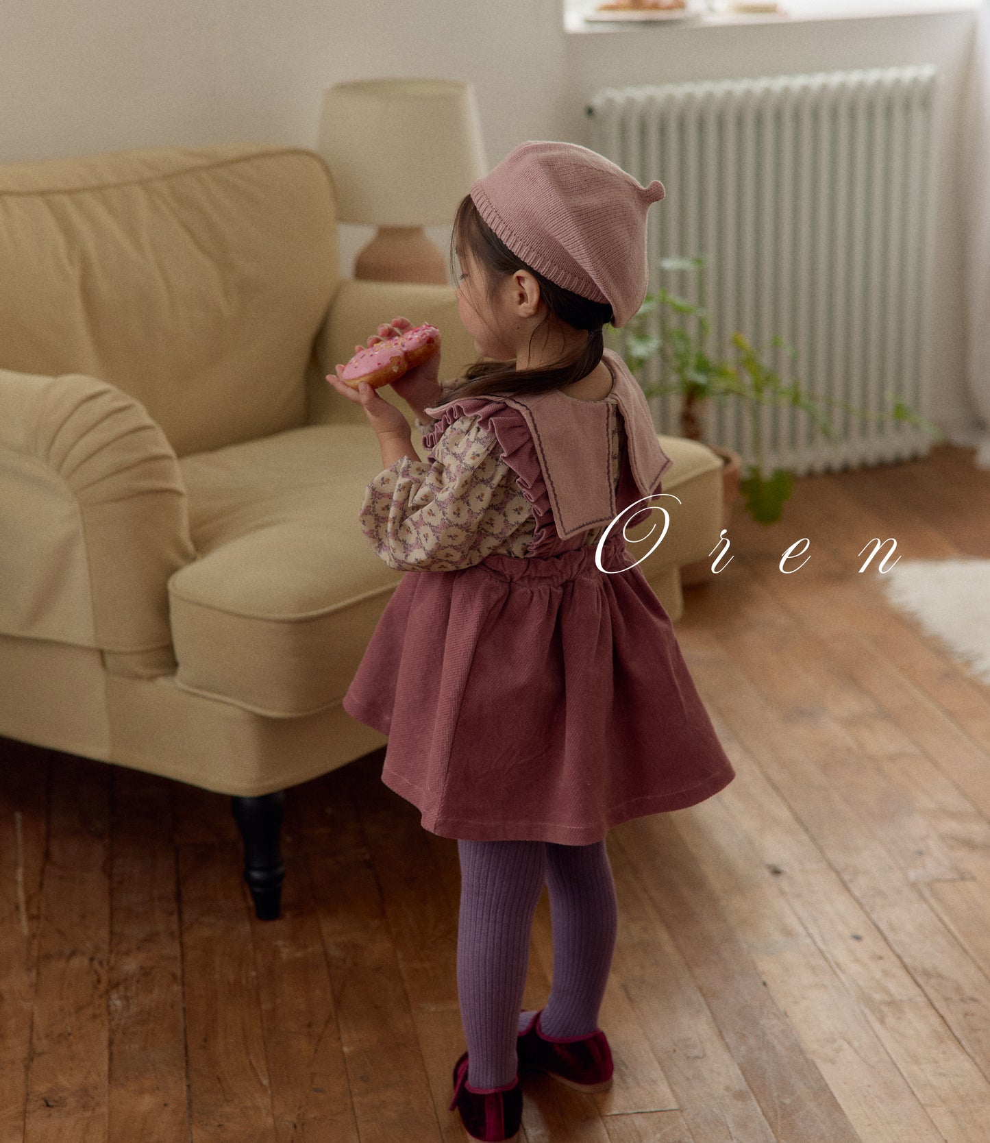 現貨▷ 韓國童裝 25秋冬 | OR25413 Nanette embroidered collar blouse