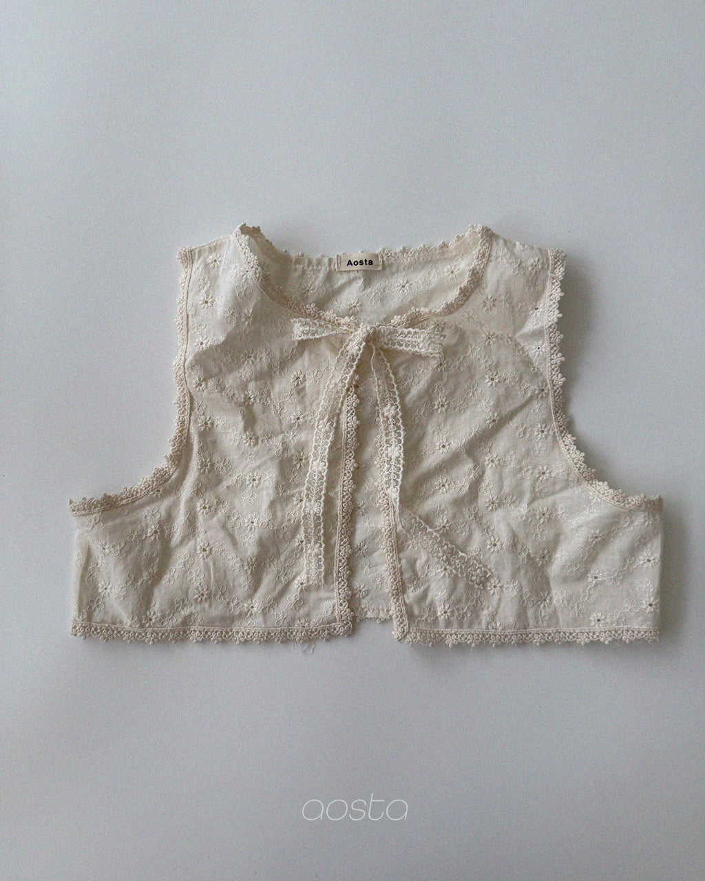 韓國童裝 26秋| AO20 Lace Open Vest 背心 (FREE)