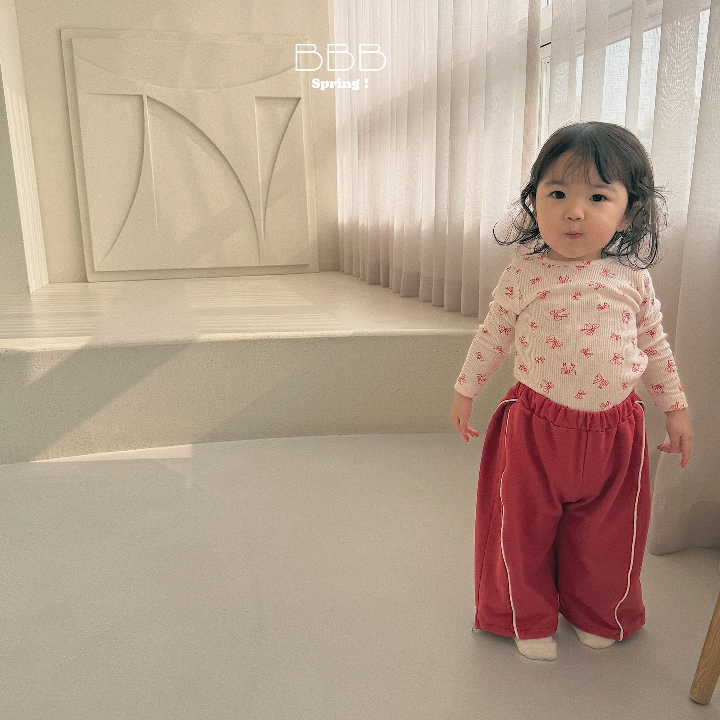 韓國童裝 26春 | BB07 Bebe Spring Floral Basic T-shirt (70-110cm)