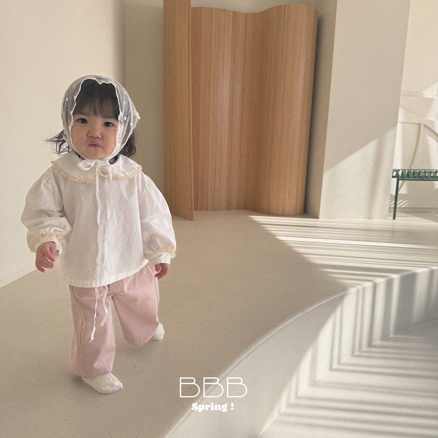 韓國童裝 26春 | BB10 Bebe Collar Blouse (70-110cm)