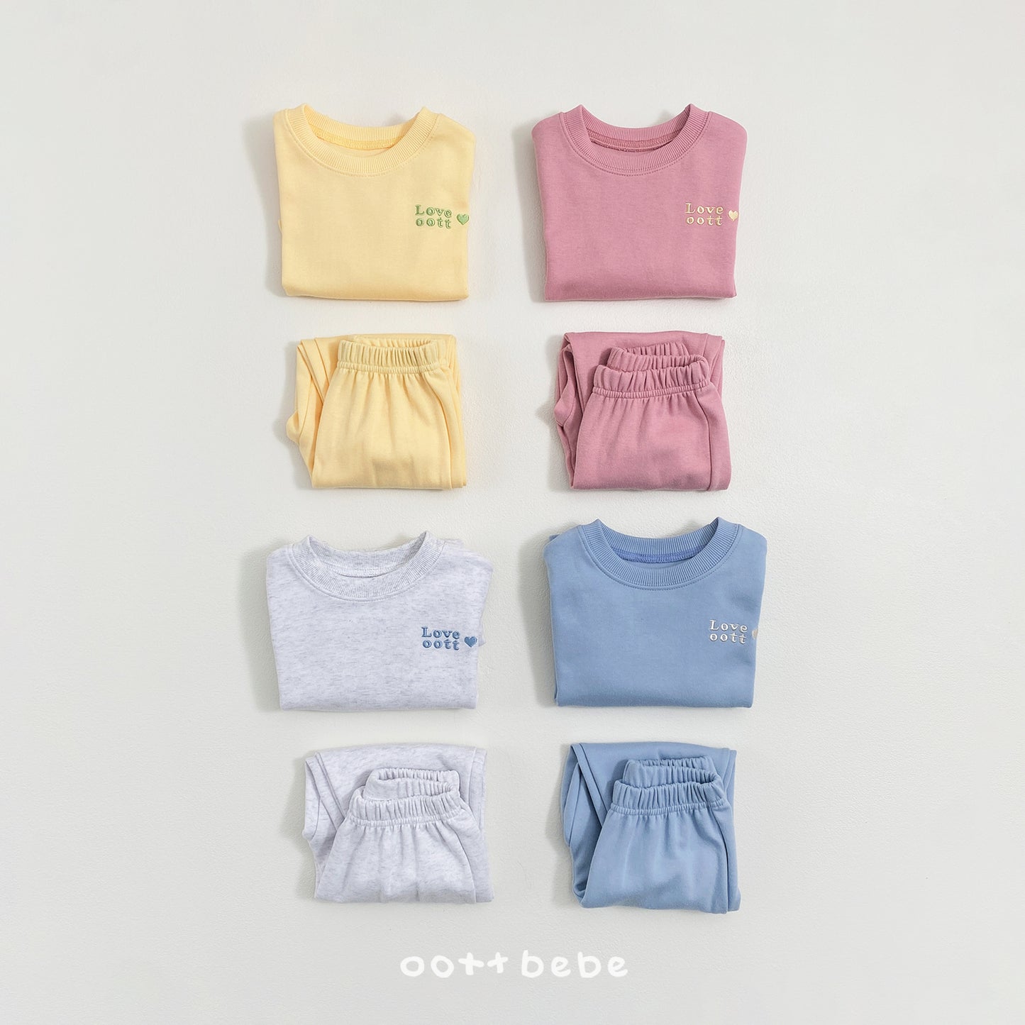 韓國童裝 26SS | OT10 Lovely Daily Kids Top and Bottom Set (75-120cm)