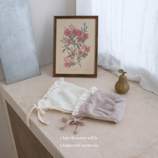 韓國童裝 25秋冬 | MD25434 Lace Bonnet (3-24m)