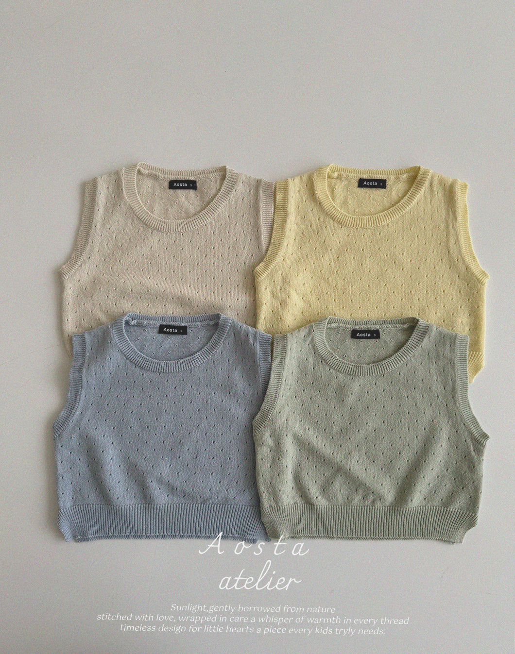 韓國童裝 25夏 | AO2522 KNIT TEE