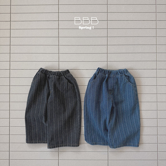 韓國童裝 26春 | BB40 Bebe Double Stripe Jeans (70-110cm)
