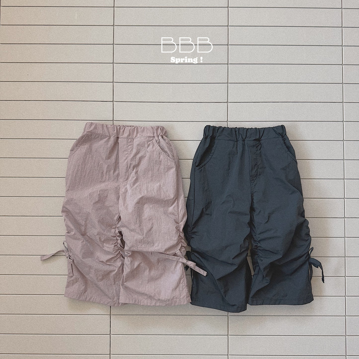 韓國童裝 26春 | BB38 Bebe Stripe Jogger Pants (70-110cm)