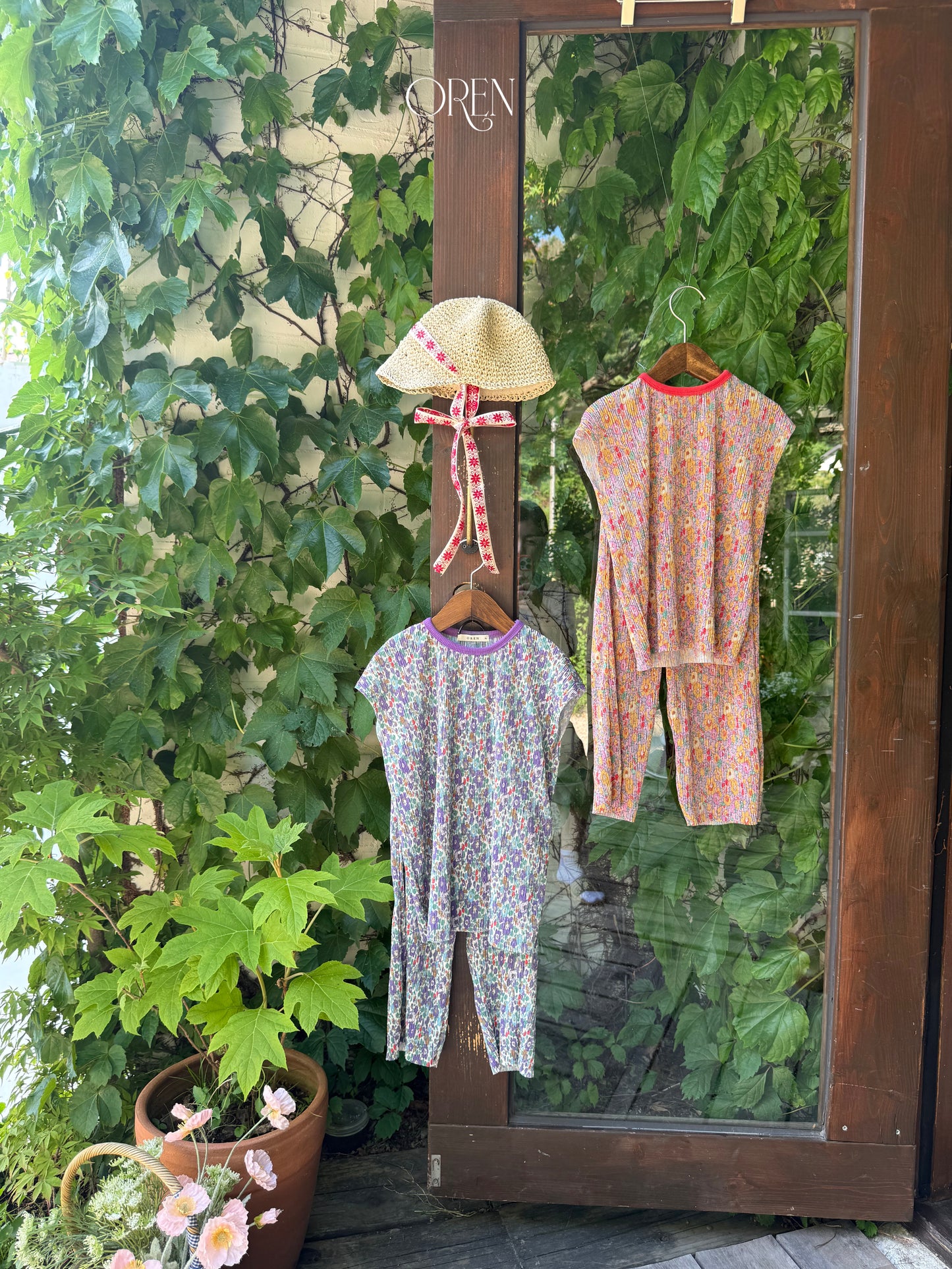 韓國童裝 26夏| OR85 Rosie Pleats Set 羅西百褶套裝 (90-120)