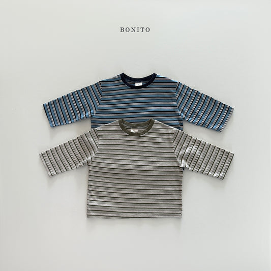 韓國童裝 25秋| BT25321 STRIPE TEE