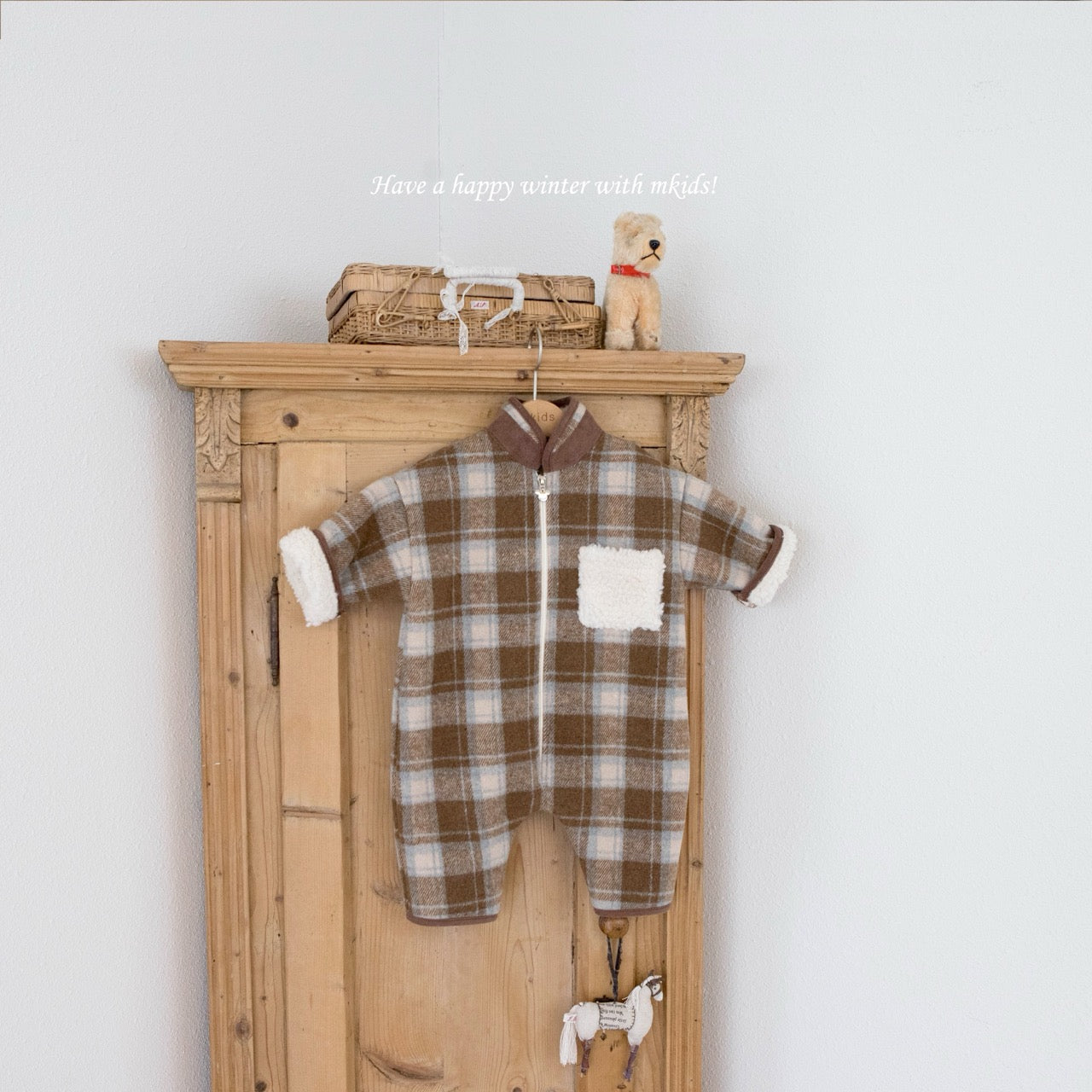 韓國童裝 25秋冬 | MD25411 Baby Check Suit
