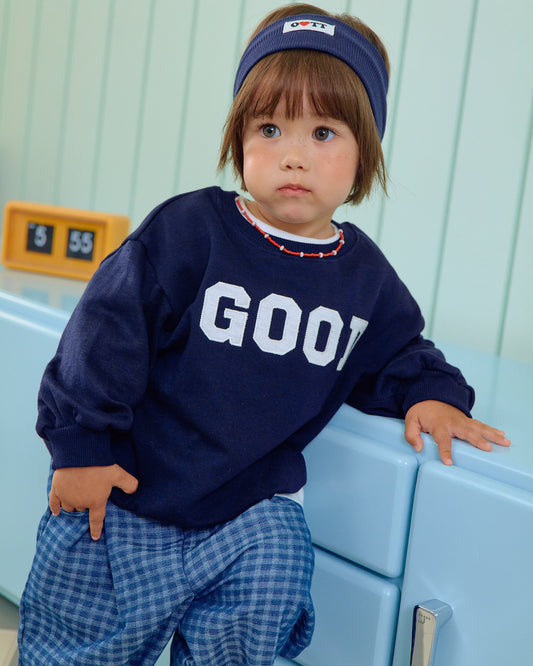 韓國童裝 26秋| OT01  GOOD Sweatshirt Kids 上衣