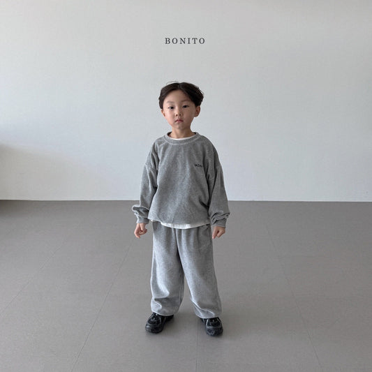韓國童裝 25秋| BT25342 BONITO TOP AND BOTTOM SET (70-140CM)