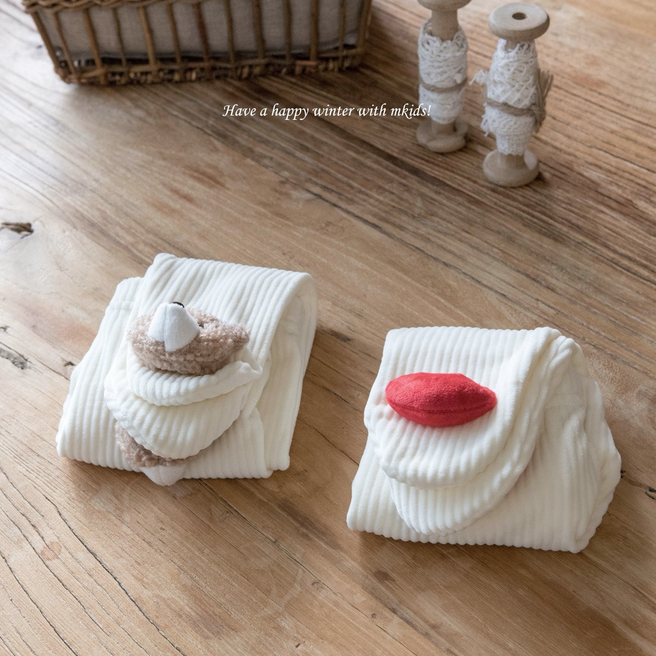 韓國童裝 25秋冬 | MD25405 Baby Leggings (heart/bear)