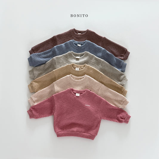 韓國童裝 25秋| BT25313 KNIT MTM  (70-140CM)