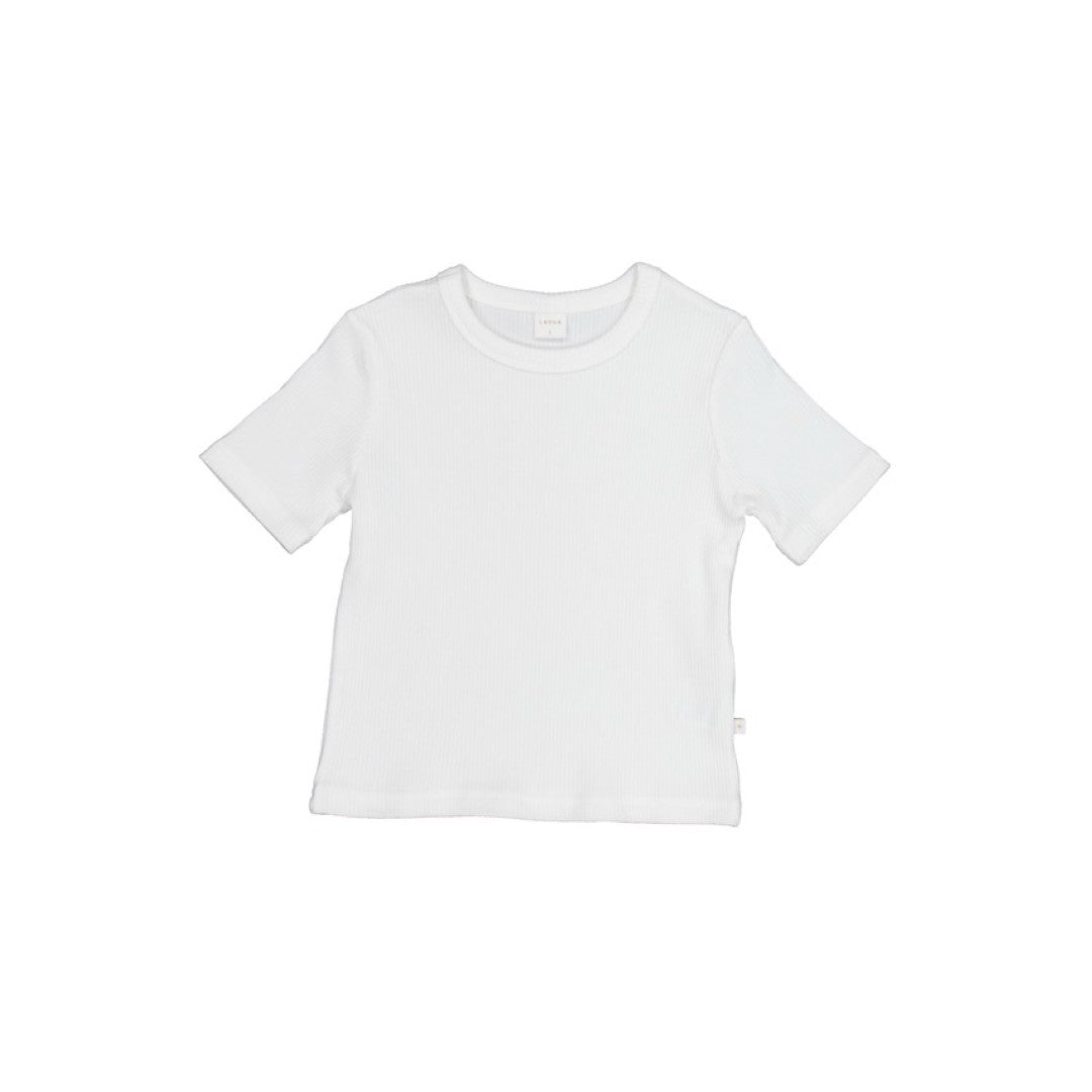 韓國童裝 26夏| LU17 Roy Ribbed Tee | Roy 坑條T恤 (80-130)