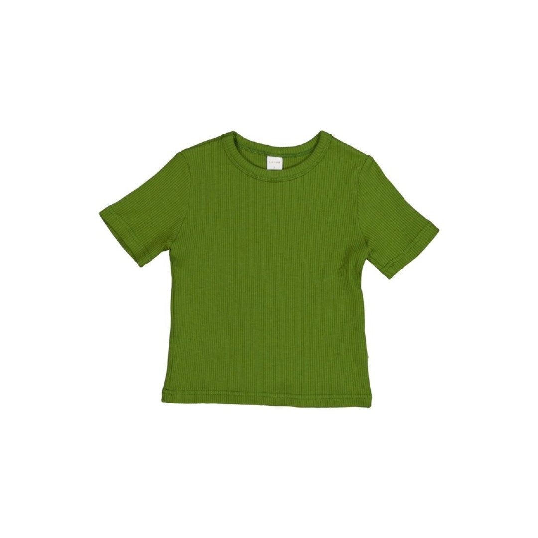 韓國童裝 26夏| LU17 Roy Ribbed Tee | Roy 坑條T恤 (80-130)