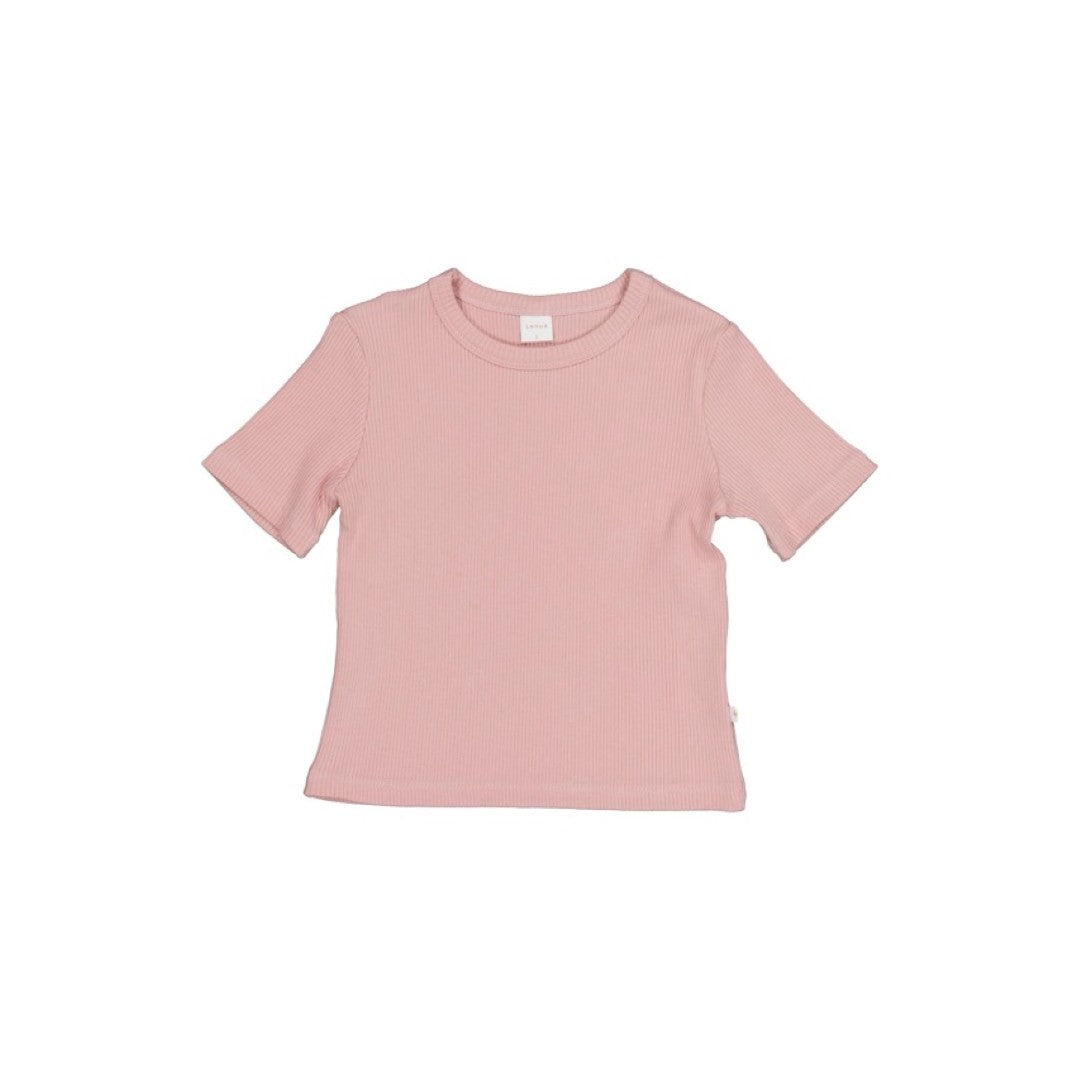 韓國童裝 26夏| LU17 Roy Ribbed Tee | Roy 坑條T恤 (80-130)