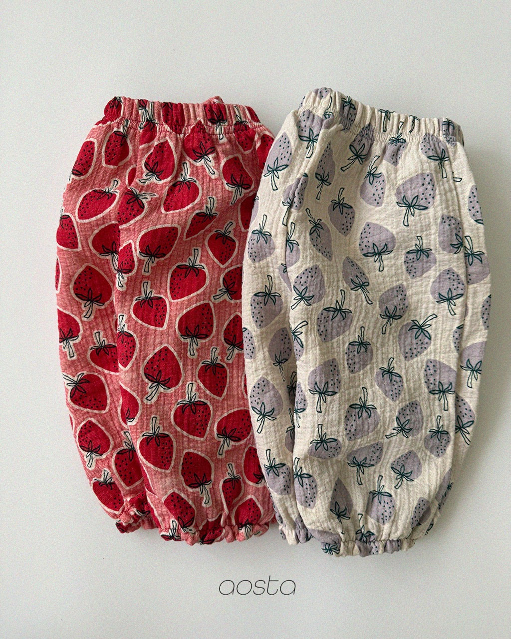 韓國童裝 26秋| AO14 Strawberry Pants 褲子 (70-110)