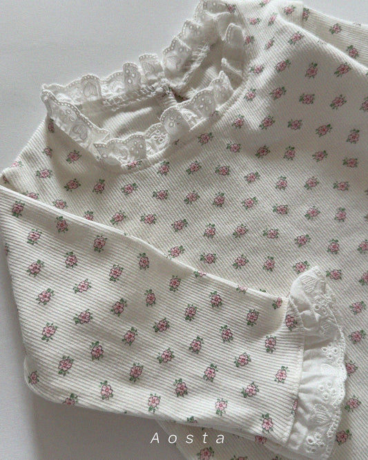 韓國童裝 26春 | AO26143 Peony Tee