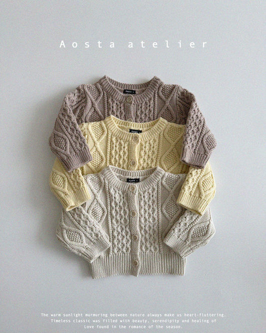 現貨▷ 韓國童裝 25春 | AO25109 CARDIGAN (2-3y)