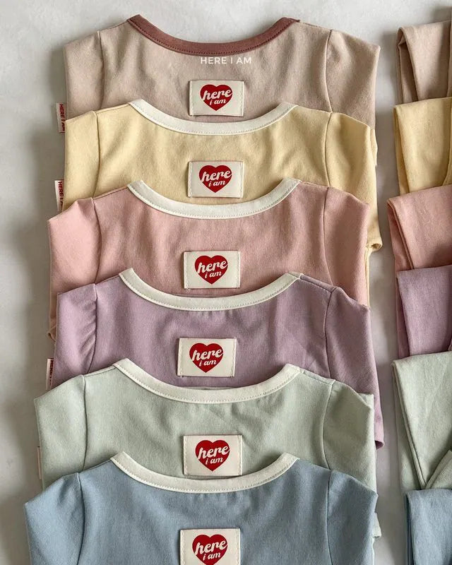 韓國童裝 26秋| HM16  Plain Loungewear Set 純色居家服 (12m-120)