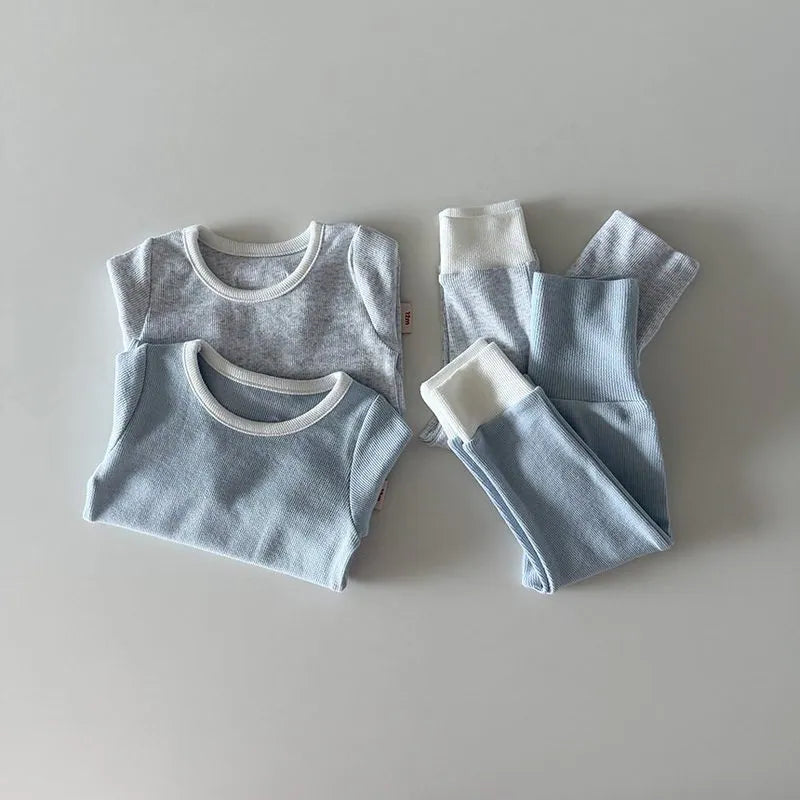韓國童裝 26秋| HM18 Ribbed Modal Loungewear 莫代爾居家服 (12m-120)
