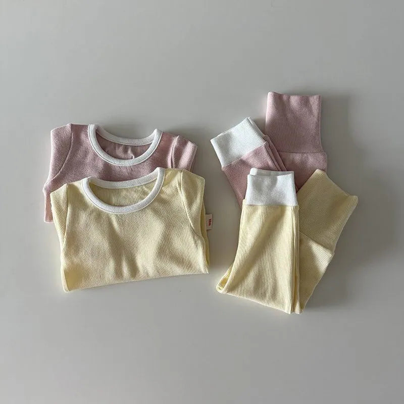 韓國童裝 26秋| HM18 Ribbed Modal Loungewear 莫代爾居家服 (12m-120)