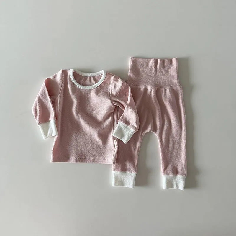韓國童裝 26秋| HM18 Ribbed Modal Loungewear 莫代爾居家服 (12m-120)