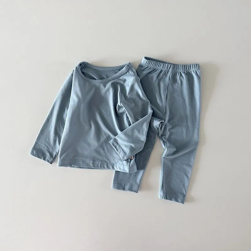 韓國童裝 26秋| HM13 素色保暖發熱居家服 (12m-120)