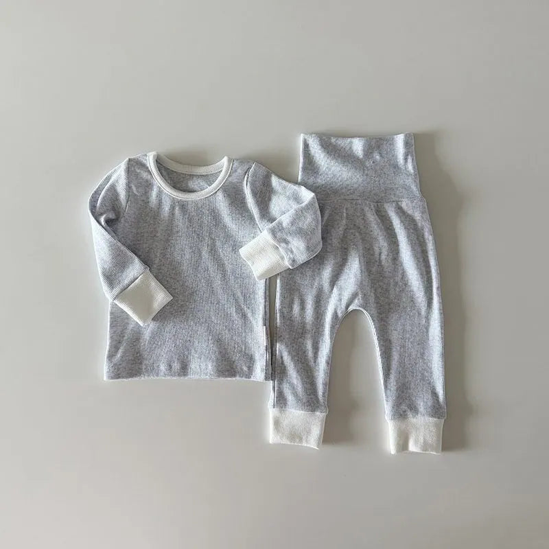 韓國童裝 26秋| HM18 Ribbed Modal Loungewear 莫代爾居家服 (12m-120)