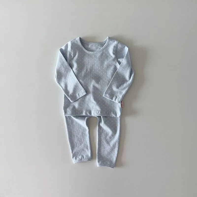 韓國童裝 26秋| HM12 Dot Loungewear Set 點點莫代爾居家服 (12m-120)