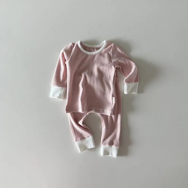 韓國童裝 26秋| HM18 Ribbed Modal Loungewear 莫代爾居家服 (12m-120)